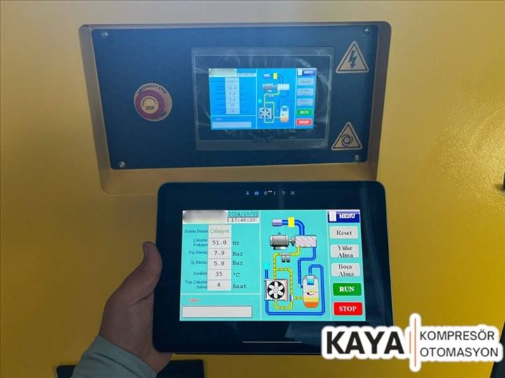 Kaya Kompresör atölyesinde kompresör bakımı